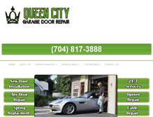 Tablet Screenshot of garagedoorrepaircharlotte.com